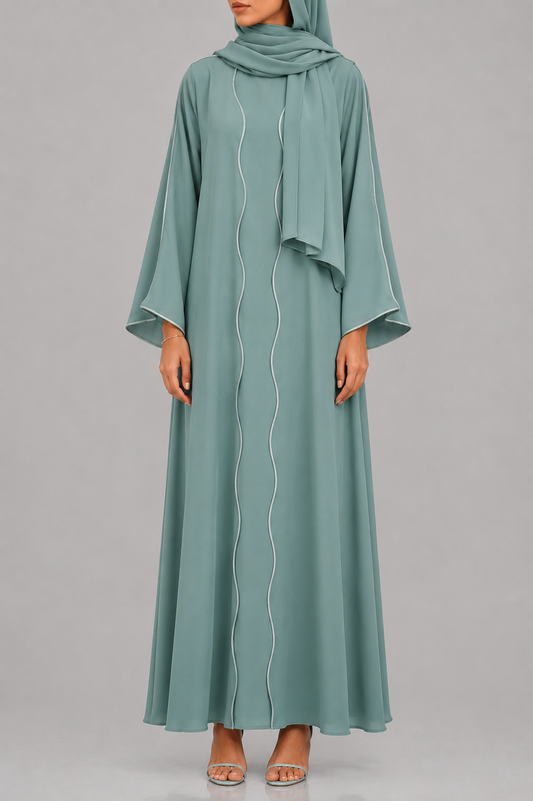 Teal IT Abaya