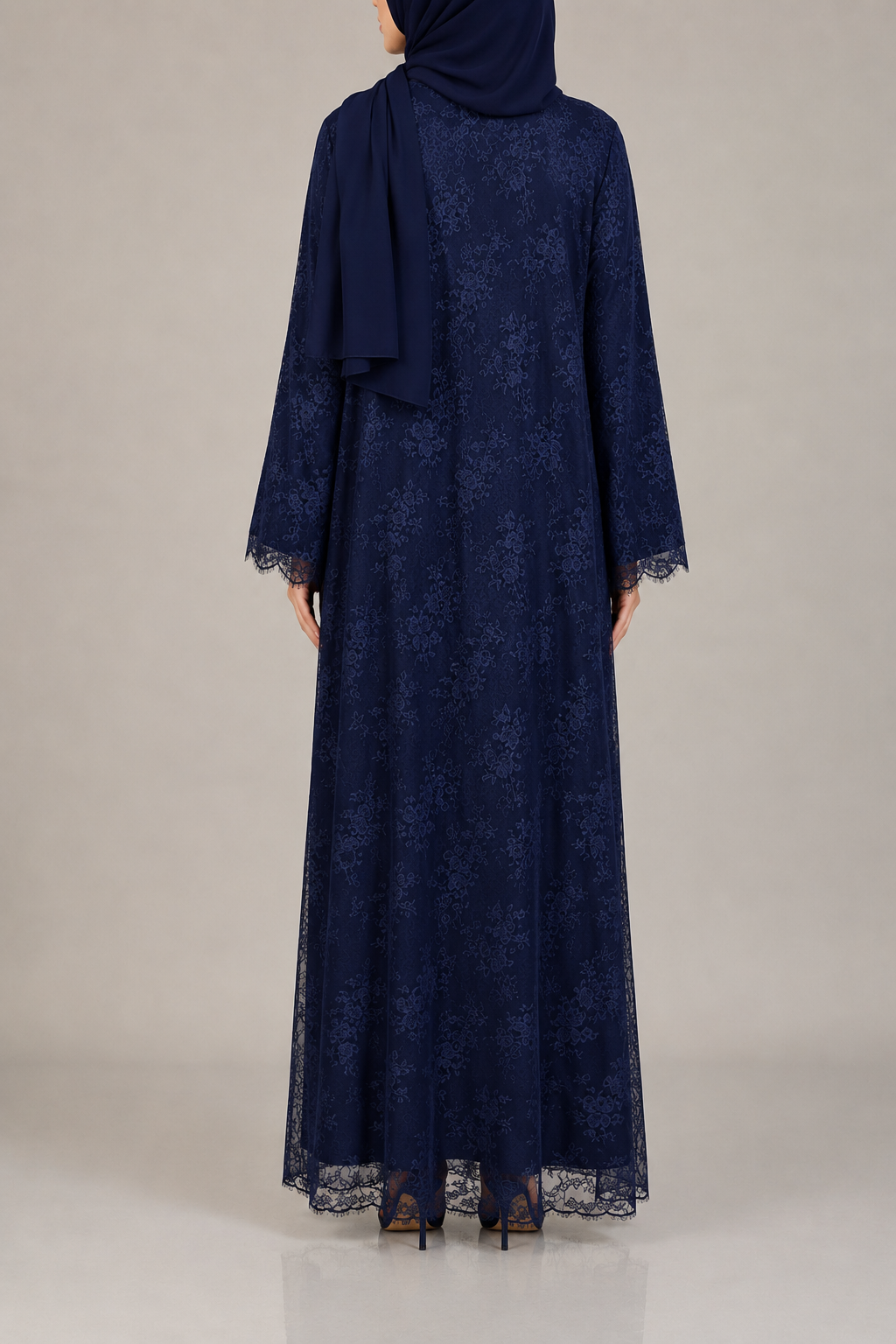 Blue Sheer abaya