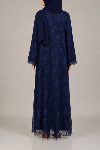 Blue Sheer abaya