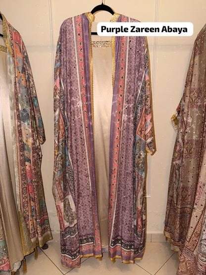 Purple Zareen Abaya