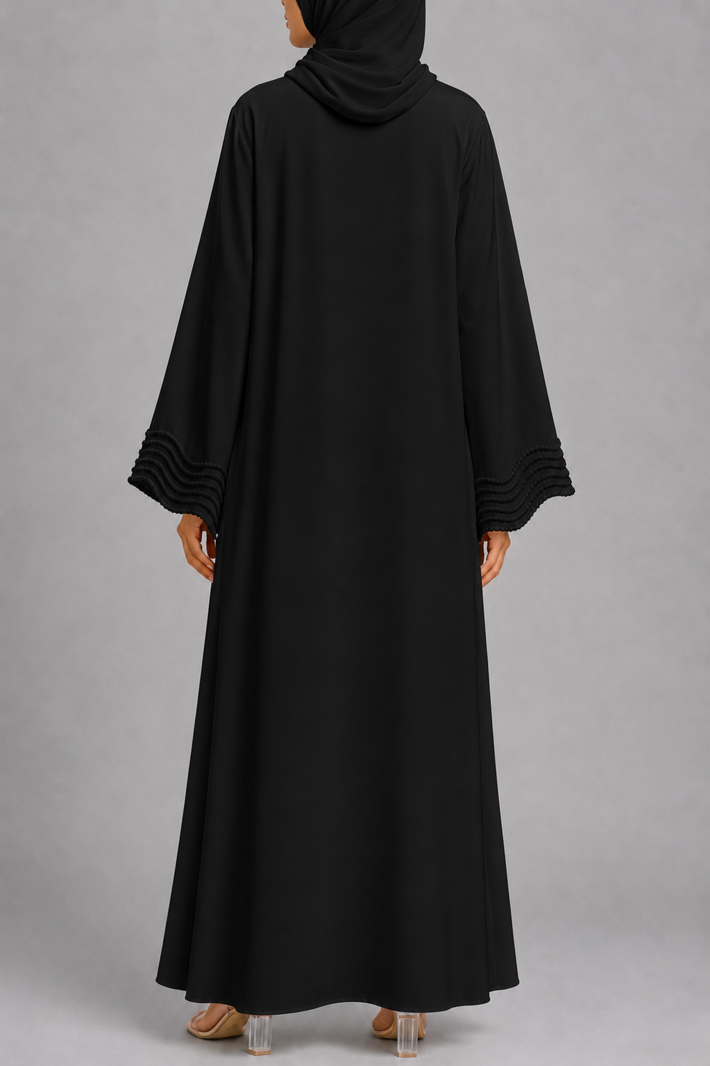 Black lace abaya