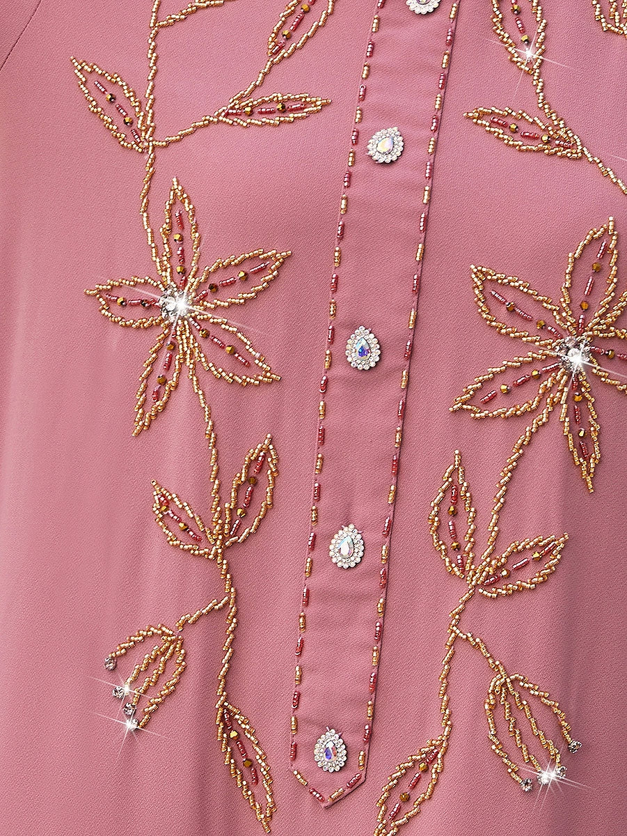 BA4127 Lobster Red Dahlia Dress