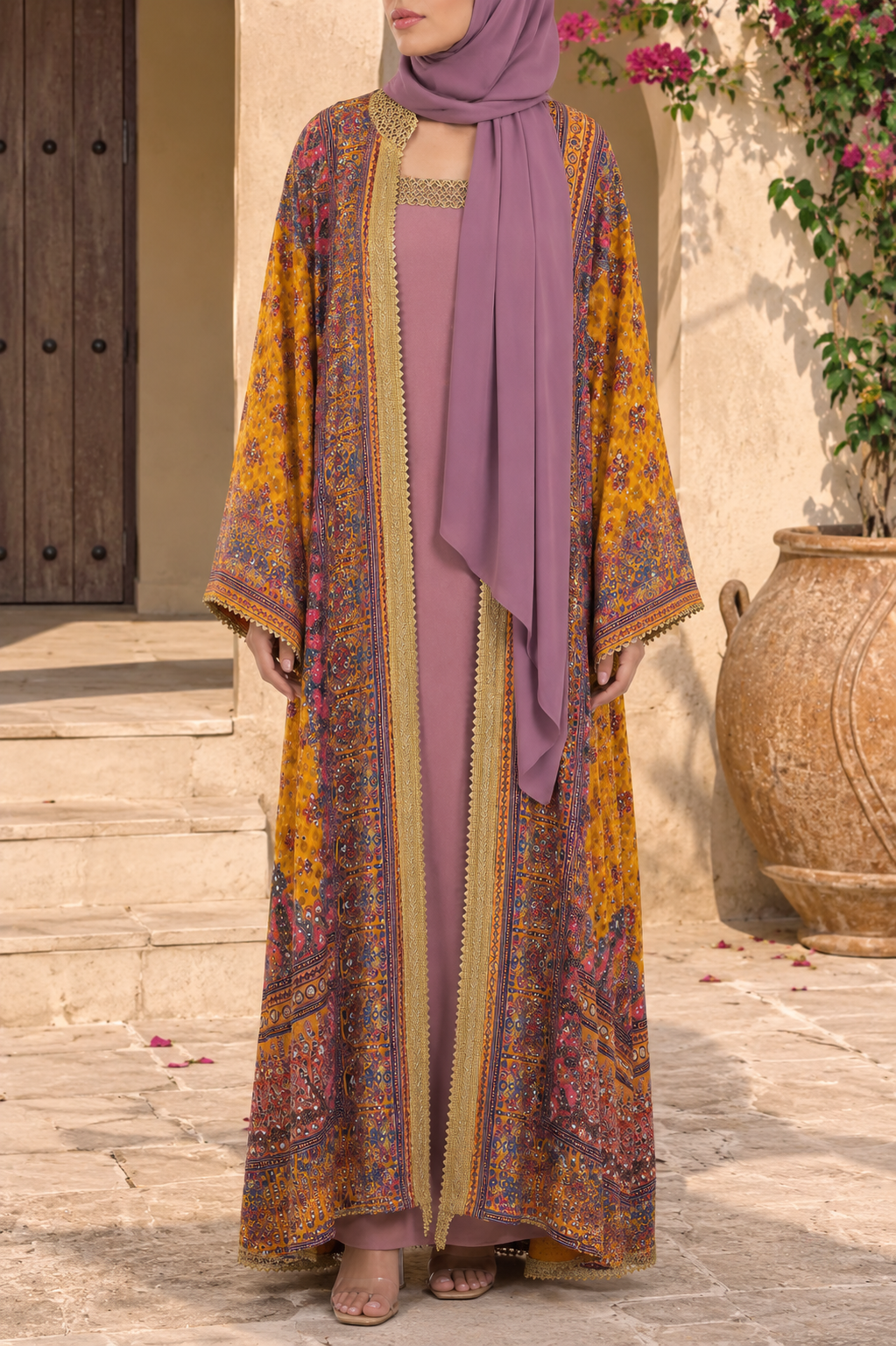 Lilac Zareen Abaya