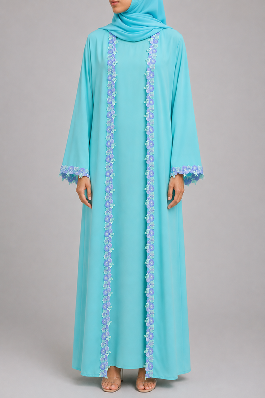 Petal Lace Abaya