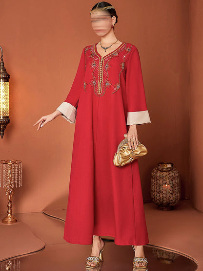 BA4117 Red Ruby Jalabiya