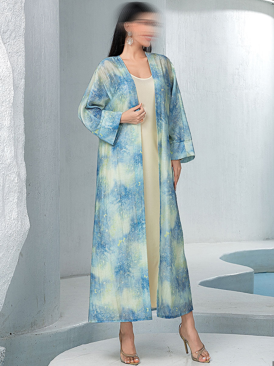 BA5051 Blue Azure Abaya