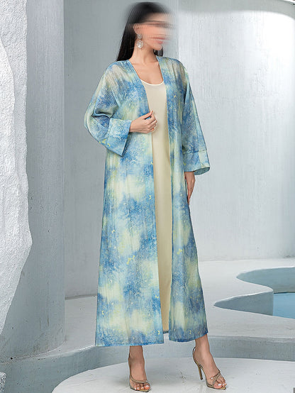BA5051 Blue Azure Abaya