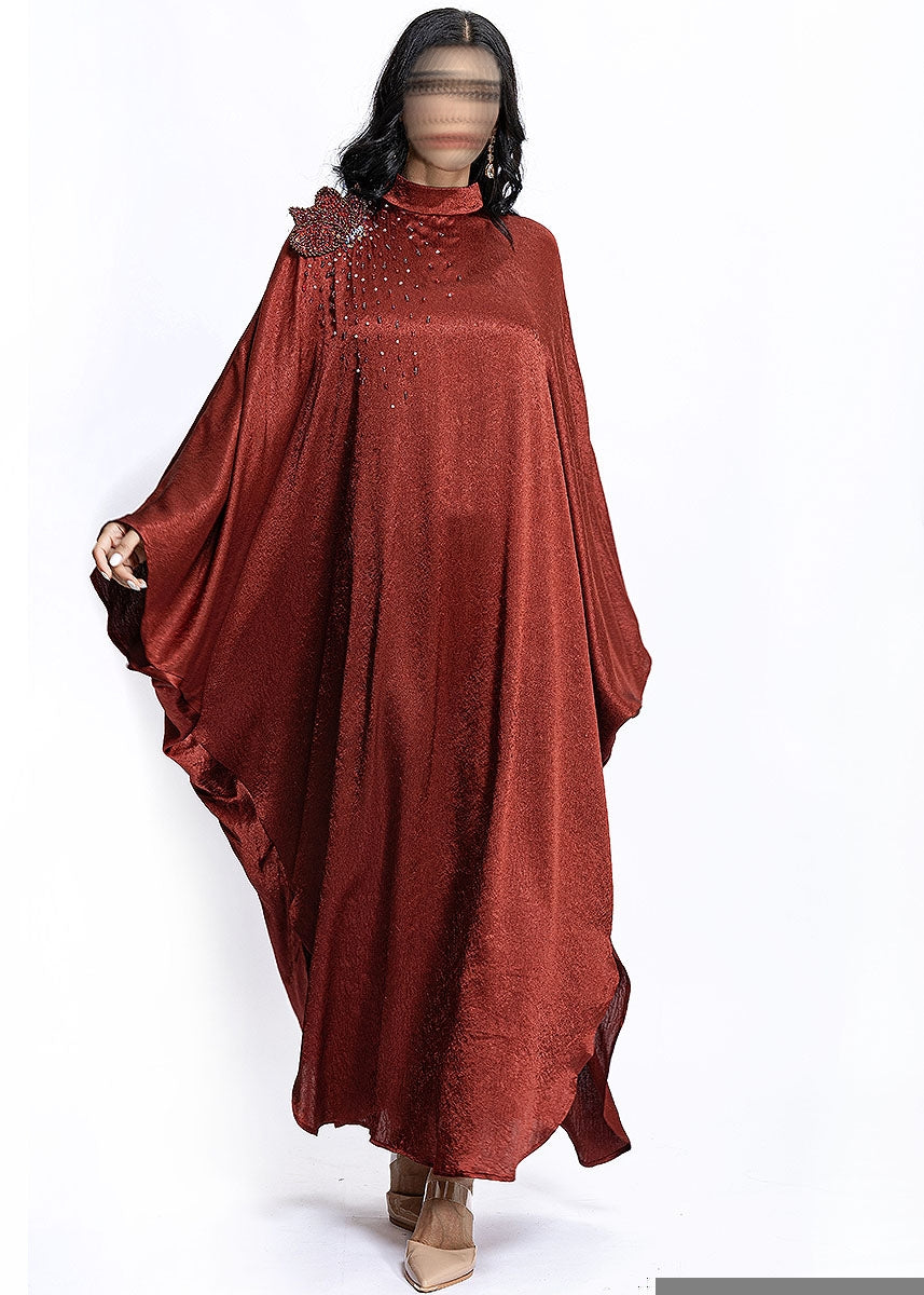 BA5268 Burgundy Ember Kaftan