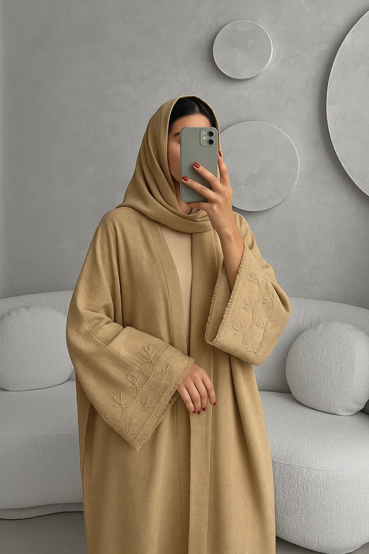 Sand Abaya ADWK01