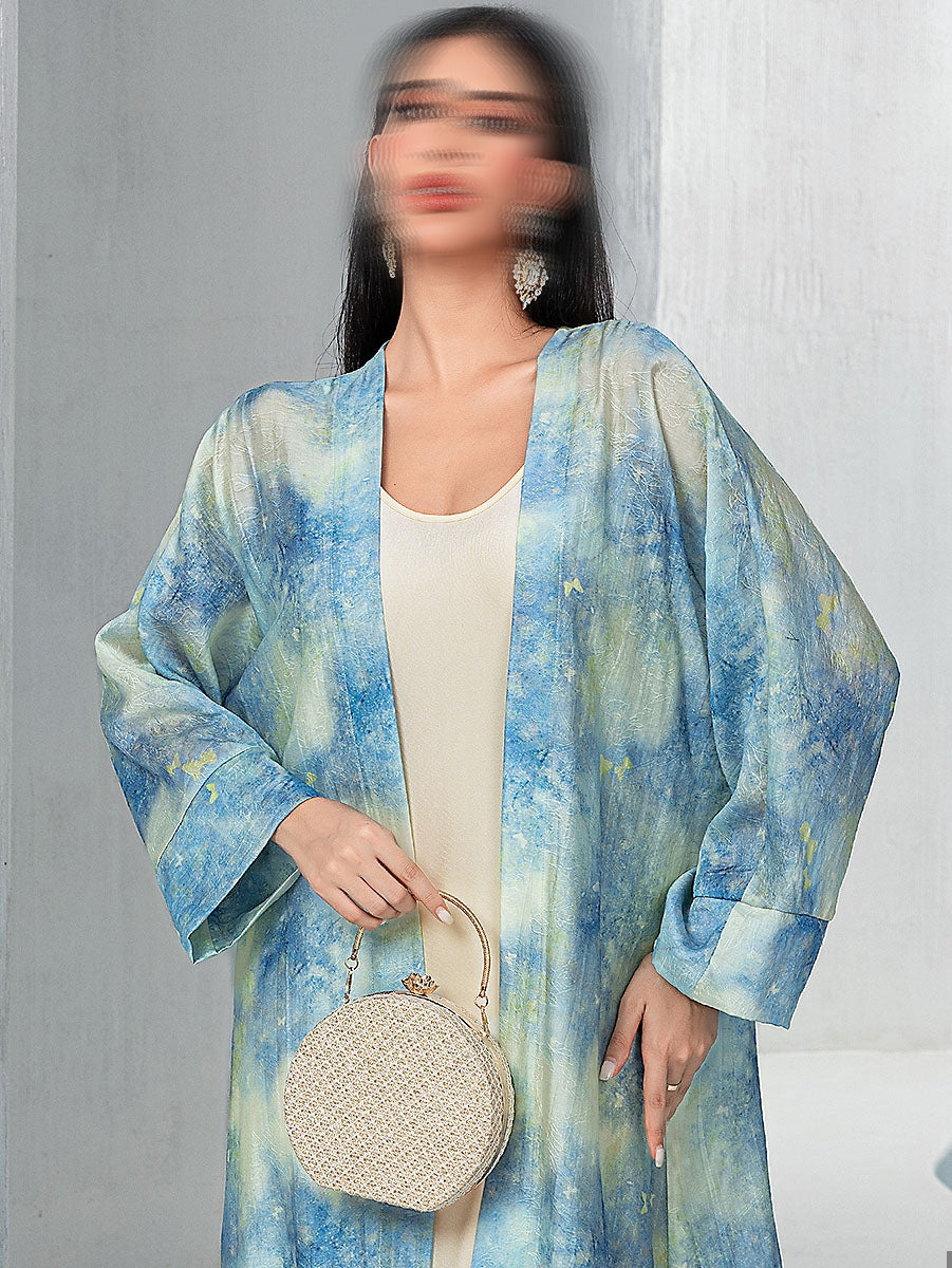 BA5051 Blue Azure Abaya