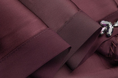 BA5120 Burgundy Seraph Abaya