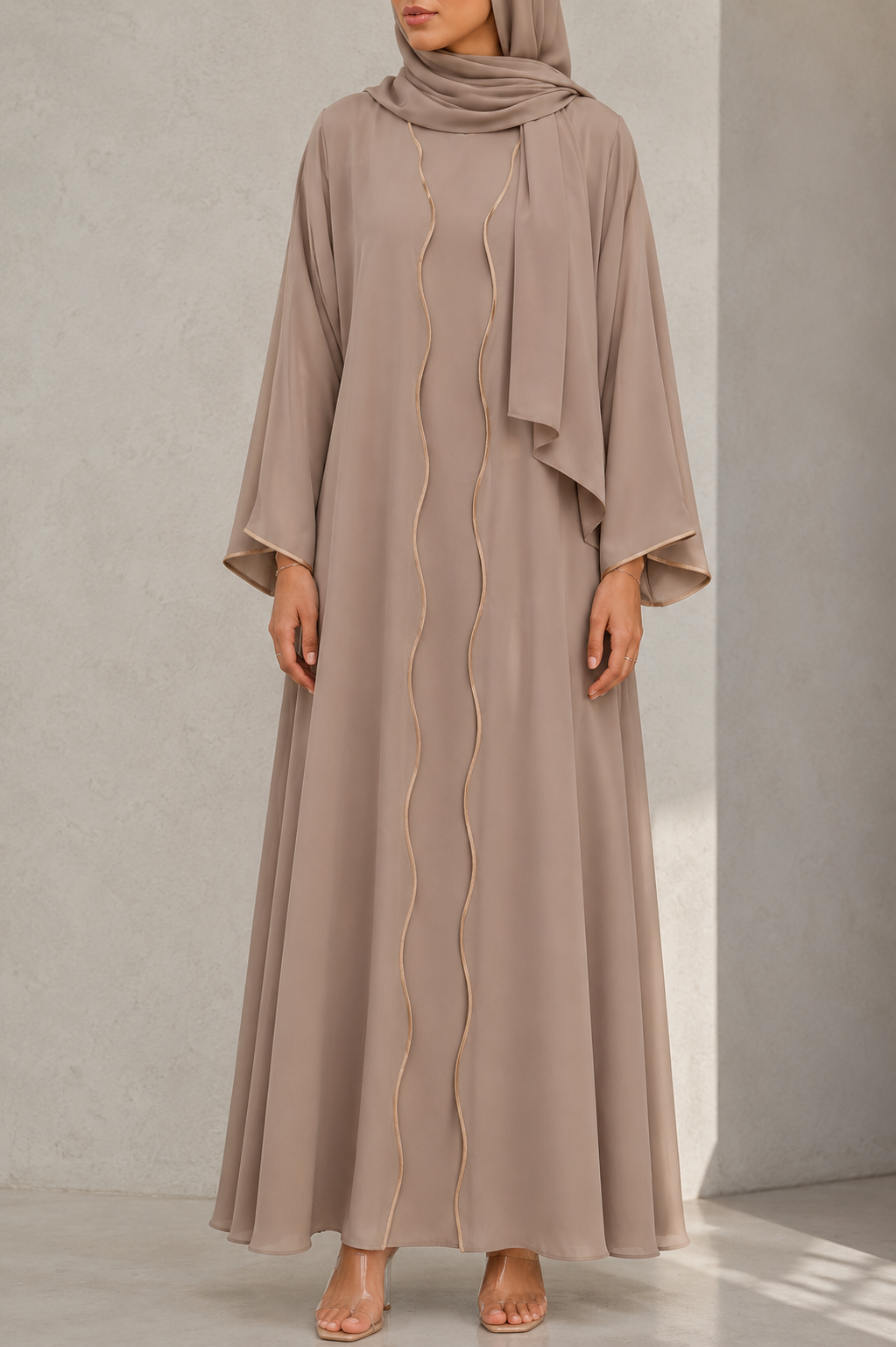 Beige IT Abaya