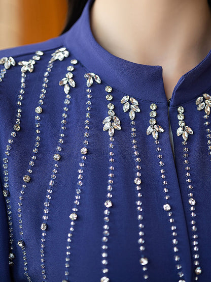 BA5230 Blue Tanzanite Abaya