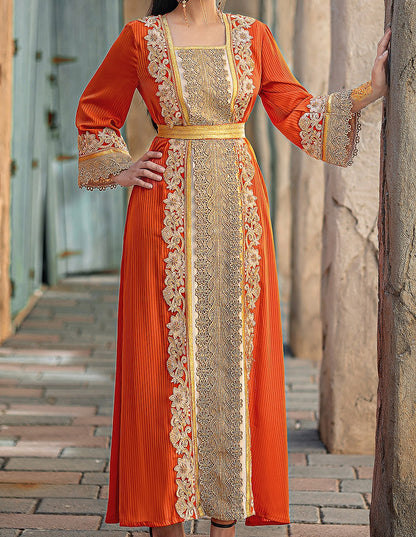 BA4092 Orange Saffron Jalabiya