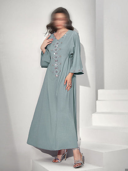 BA502 Blue Astrid Dress