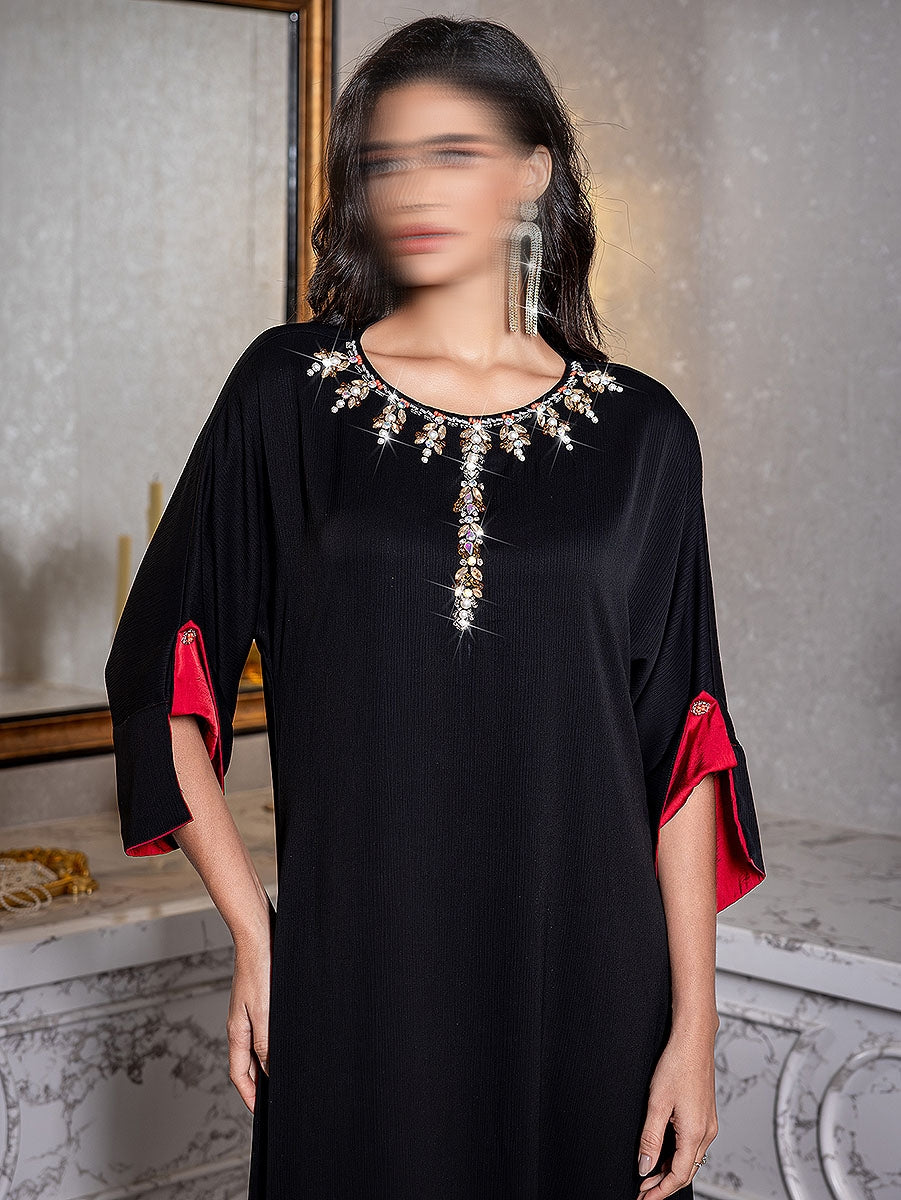 BA5176 Black Rhodonite Dress