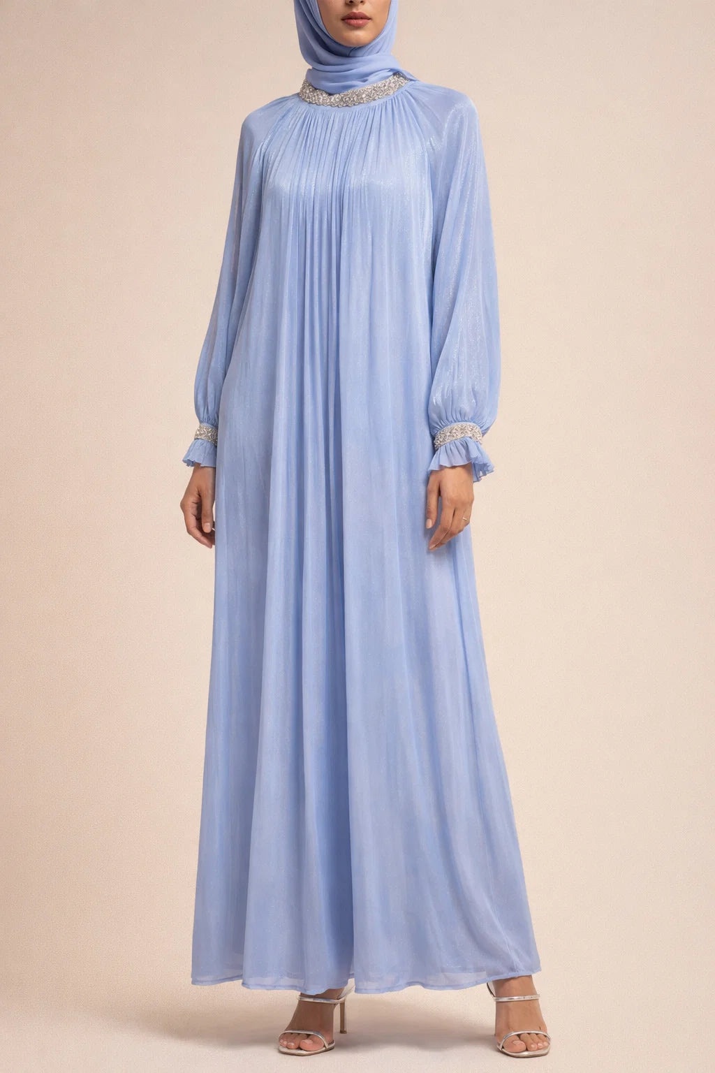 Blue Elaf Abaya