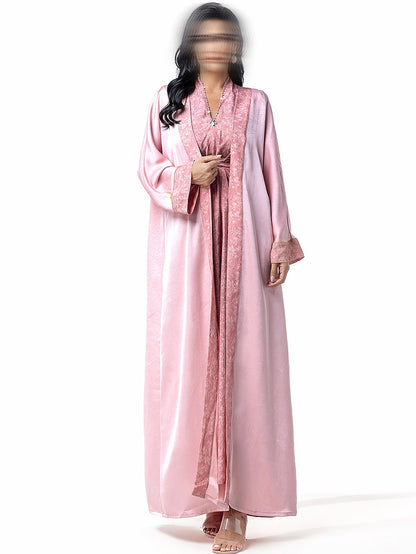 BA5031 Pink Epiphanic Abaya