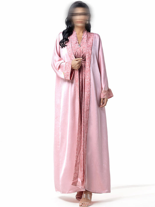 BA5031 Pink Epiphanic Abaya