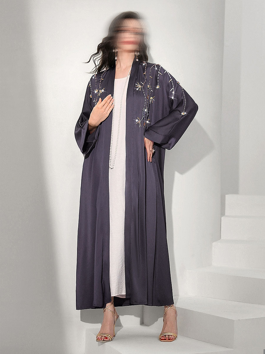 BA503 Purple Elysian Abaya