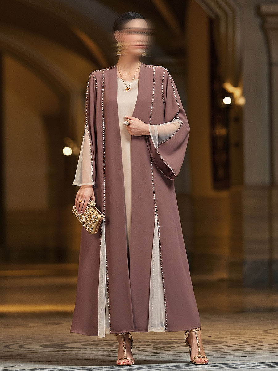 BA4078 Purple Pristine Abaya