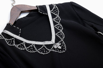 BA4085 Black Hematite Dress