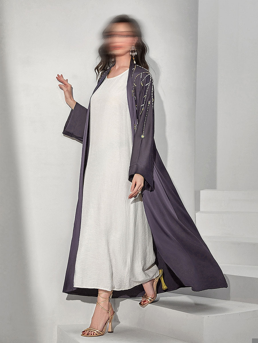 BA503 Purple Elysian Abaya