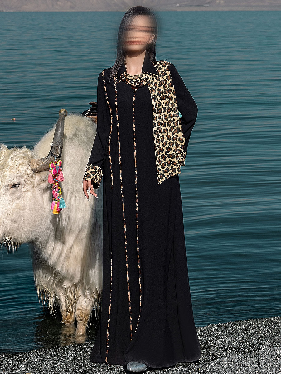 BA5237 Black Pietersite Dress