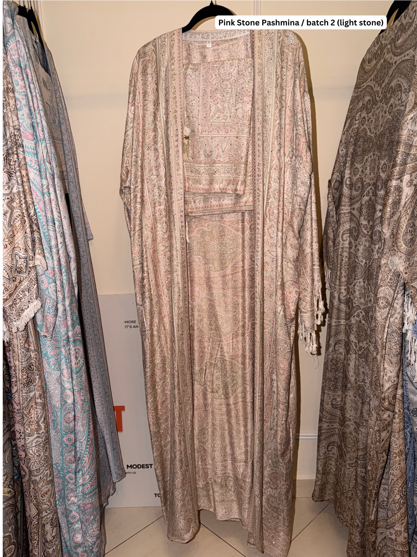 Pink Stone Pashmina batch 2 (Light Stone)