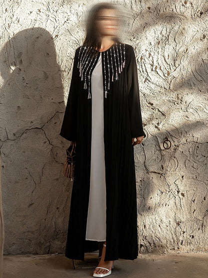 BA4083 Black Starlight Abaya