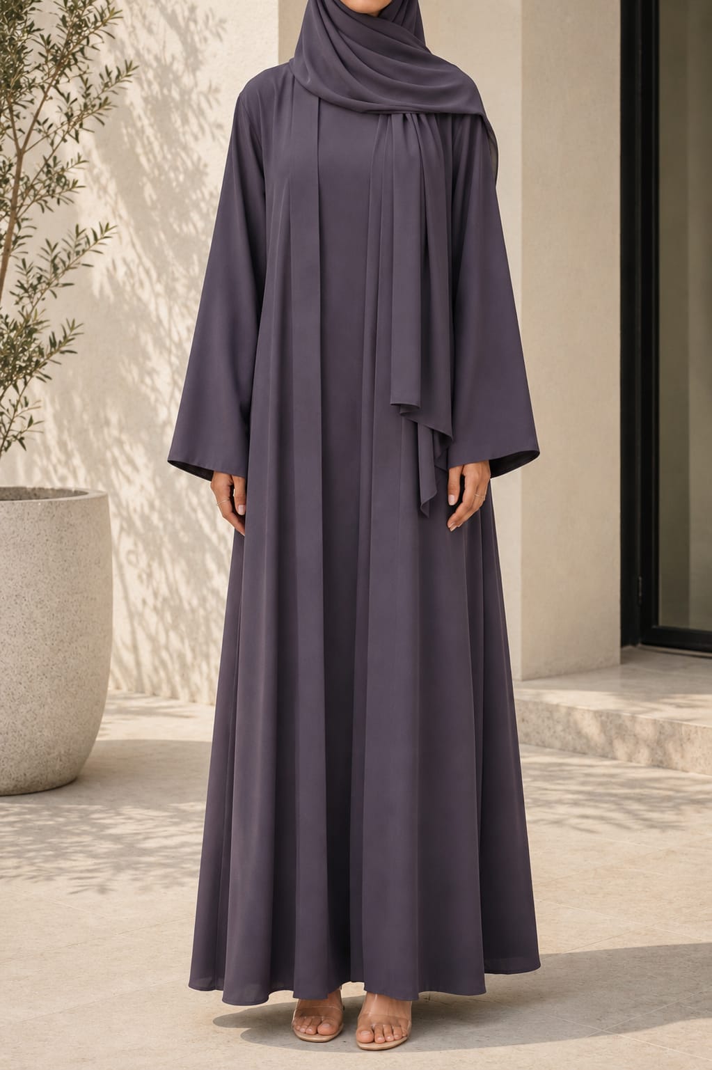 Dark Brown Mira Abaya