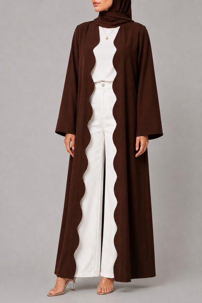 Brown Wave Abaya