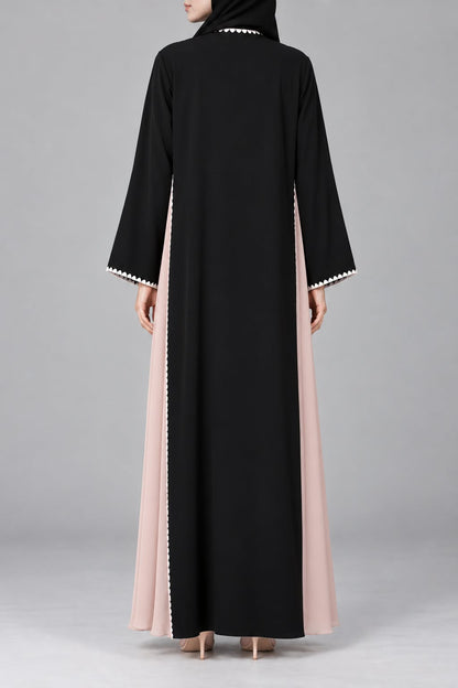 Pink Piceous Abaya