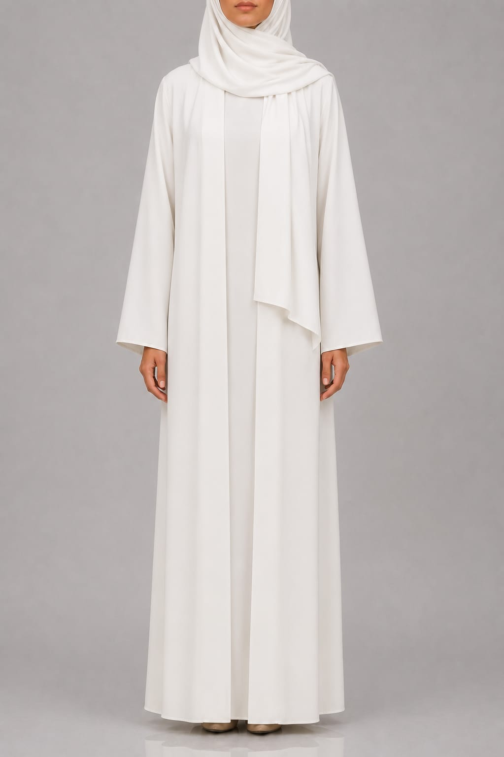 White Mira Abaya
