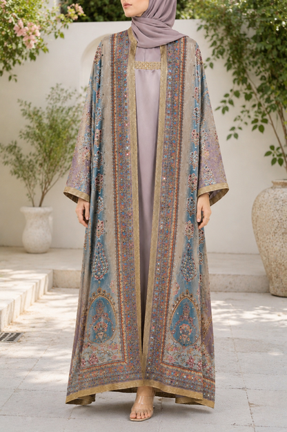 Mauve Zareen Abaya