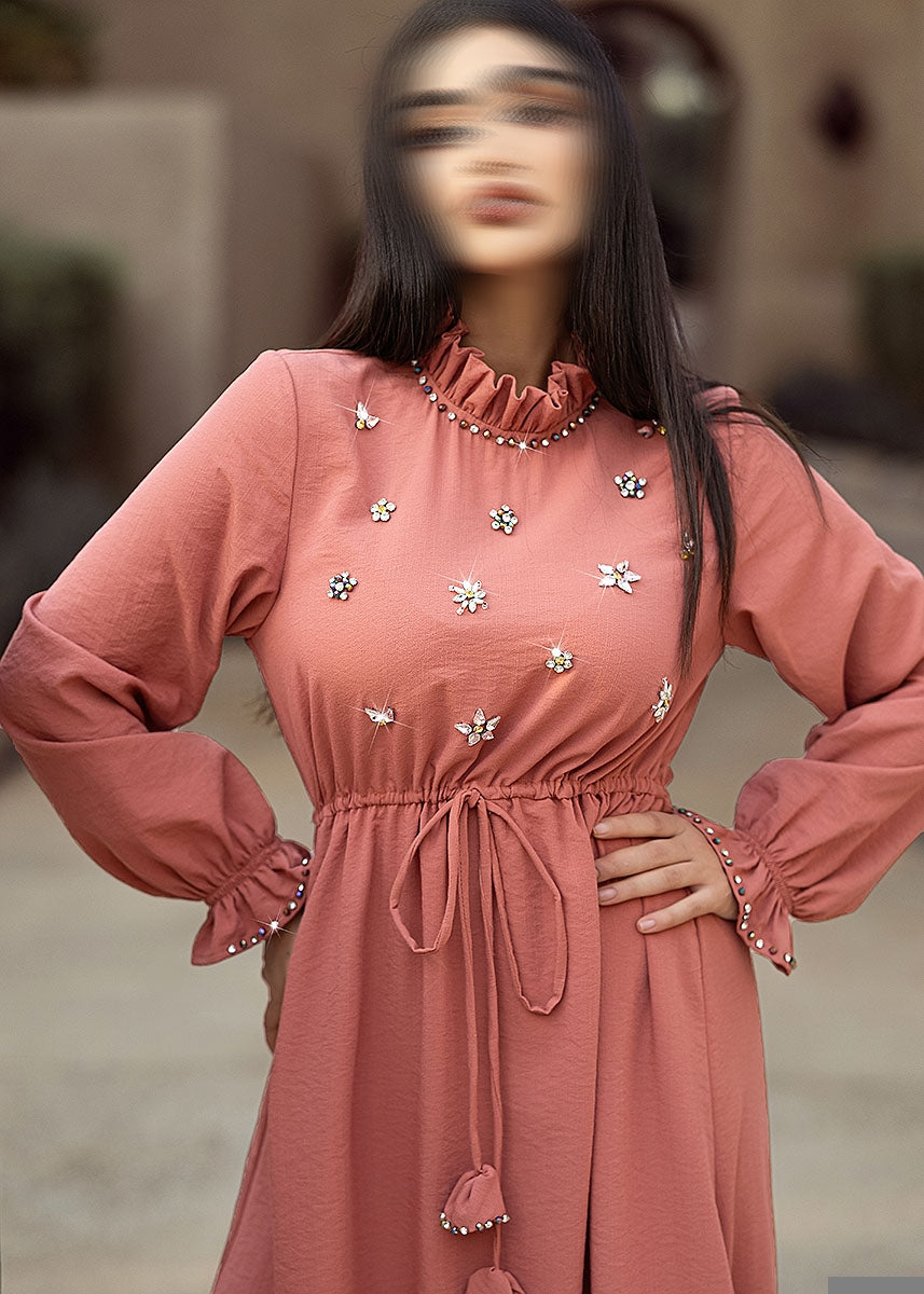 BA6004 Pink Pulchritudinous Dress