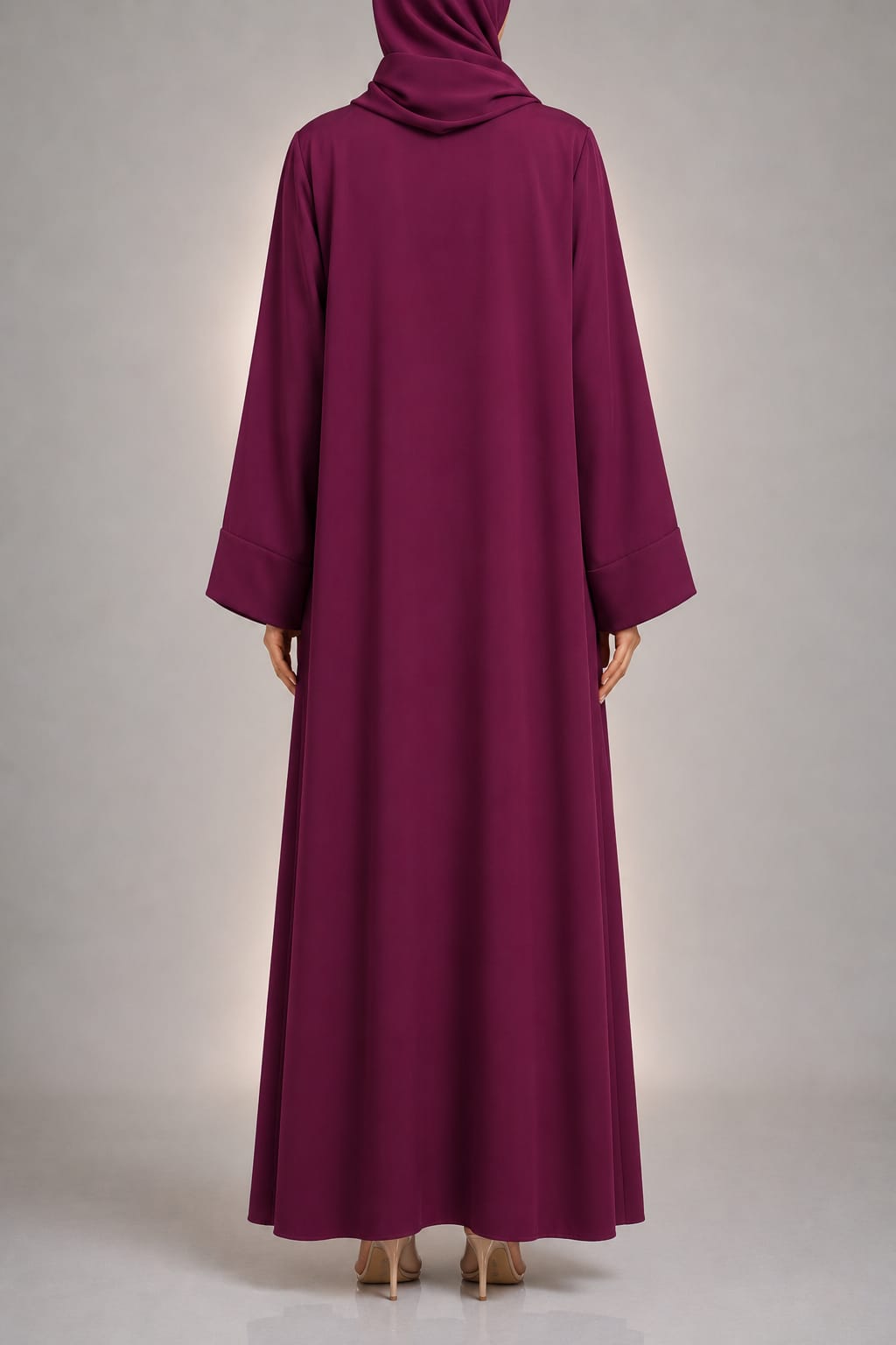 Cherry Red Yara Abaya