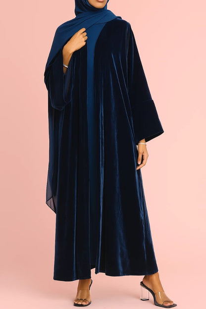 Blue Velvet Reign Abaya