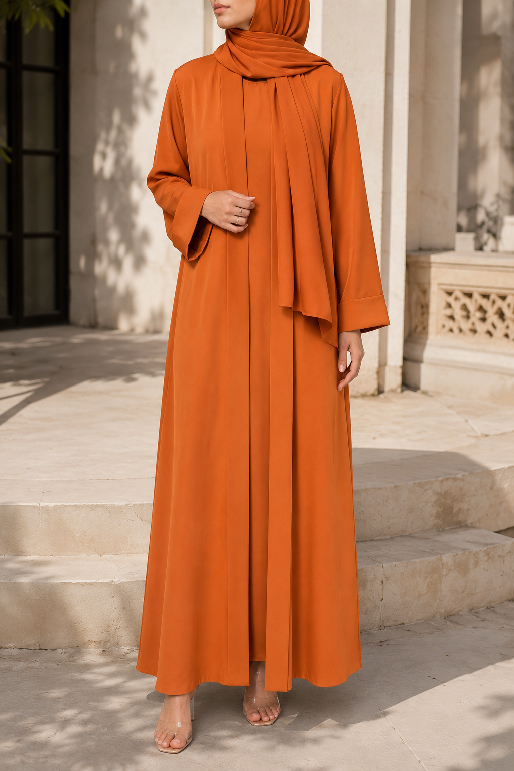 Orange Yara Abaya