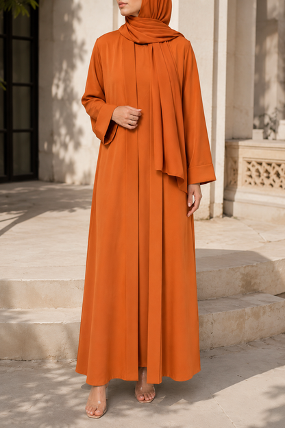 Orange Yara Abaya