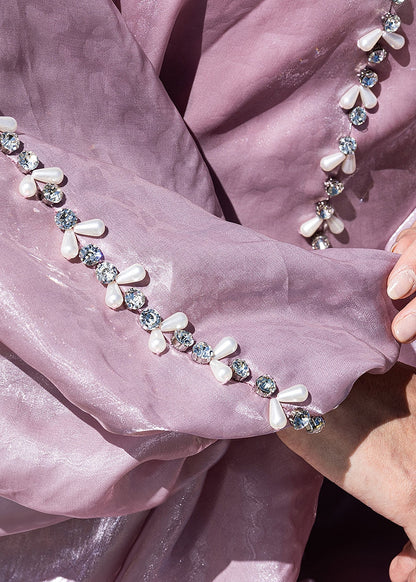 BA5224-B Pink Glitz Kaftan