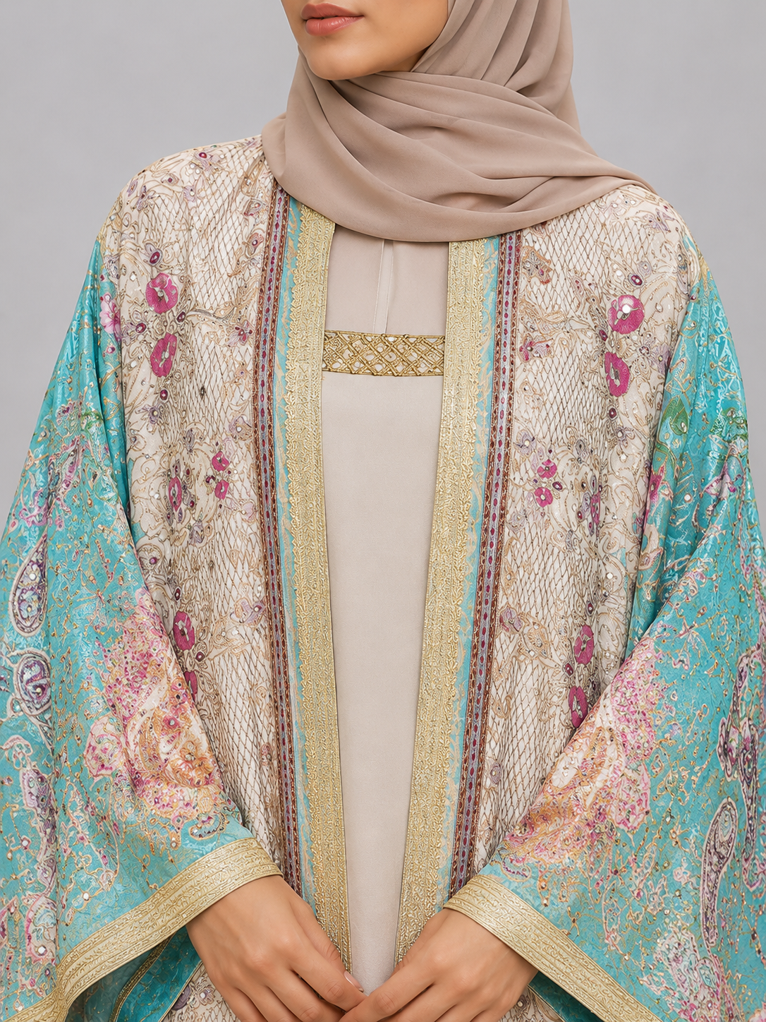 Aqua Zareen Abaya