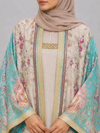 Aqua Zareen Abaya