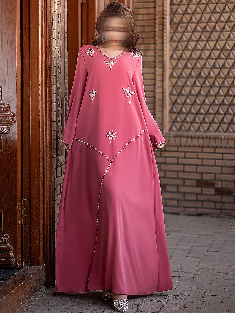 BA5196 Pink Gladiolus Dress