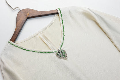 BA5078 White Oasis Kaftan