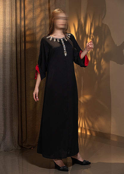 BA5176 Black Rhodonite Dress