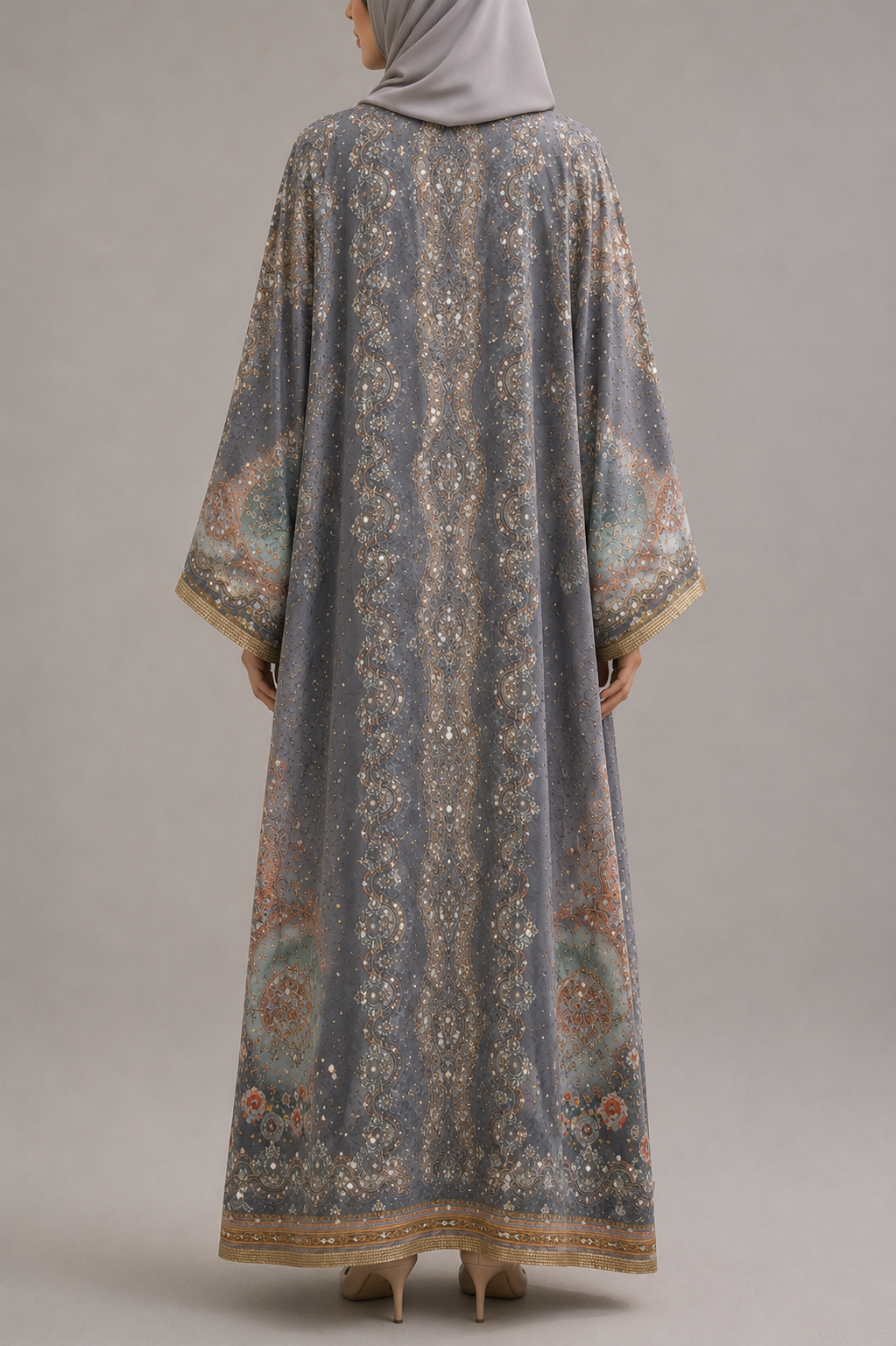Grey Zareen Abaya