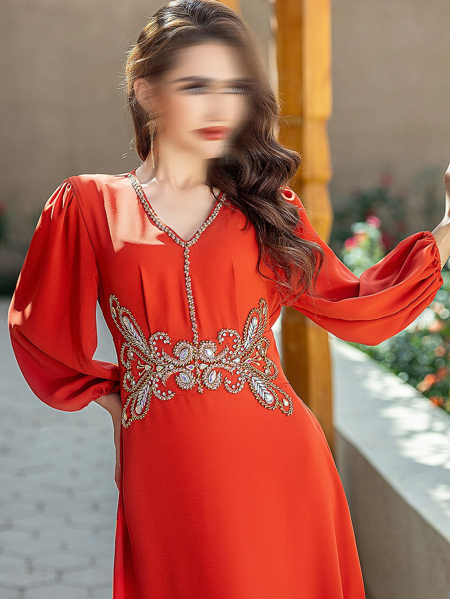 BA5181 Orange Carnelian Dress