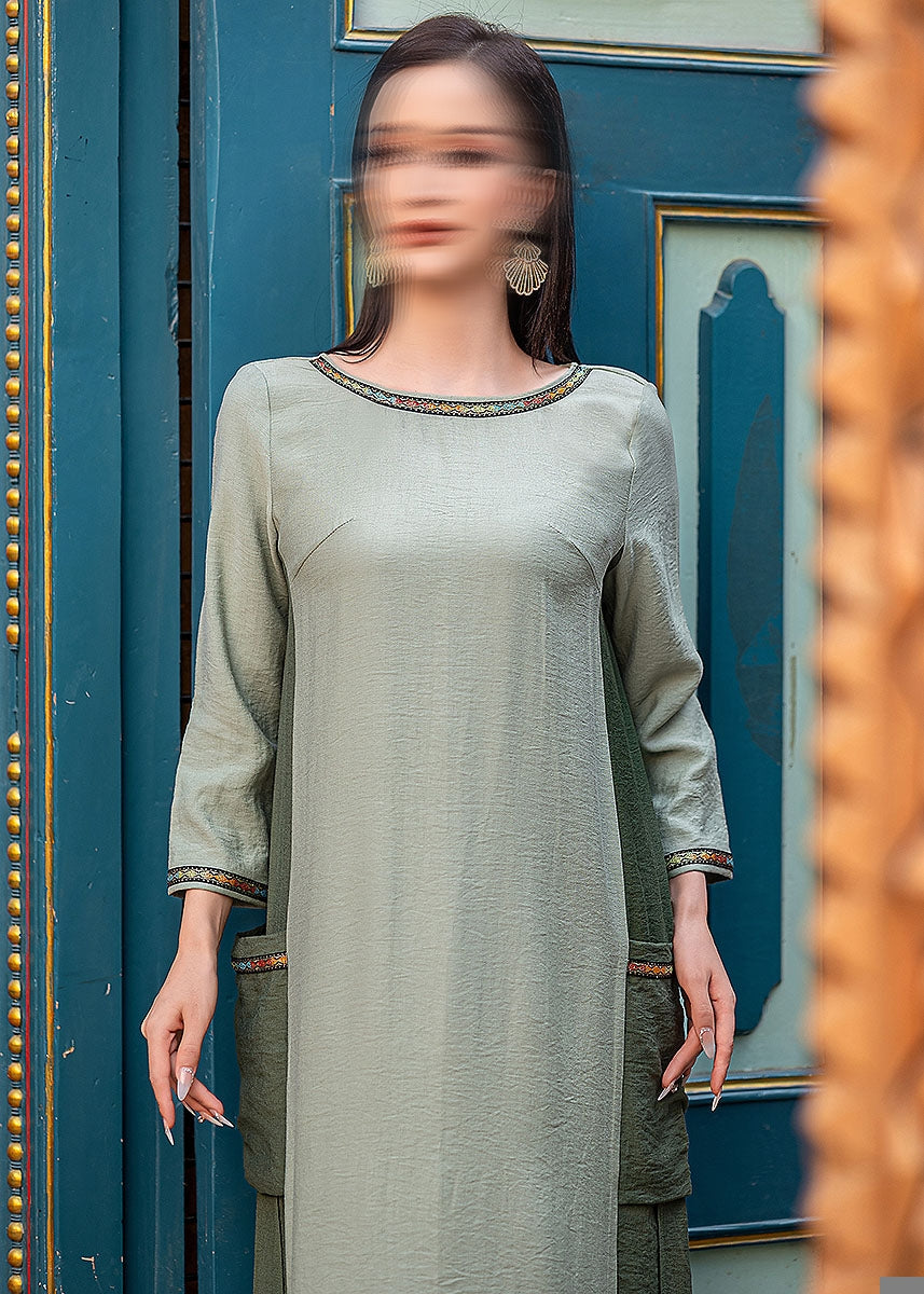 BA5191 Green Quiescence Dress