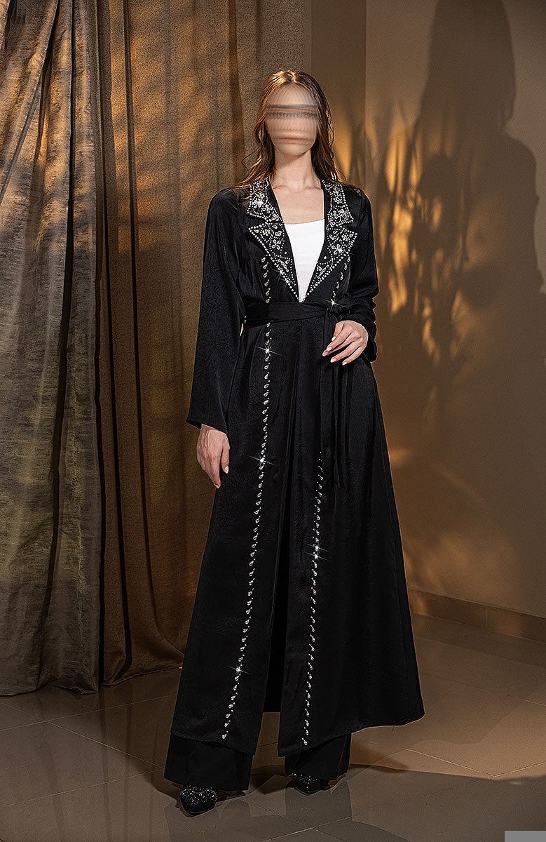 BA6021 Black Layrah onyx Abaya